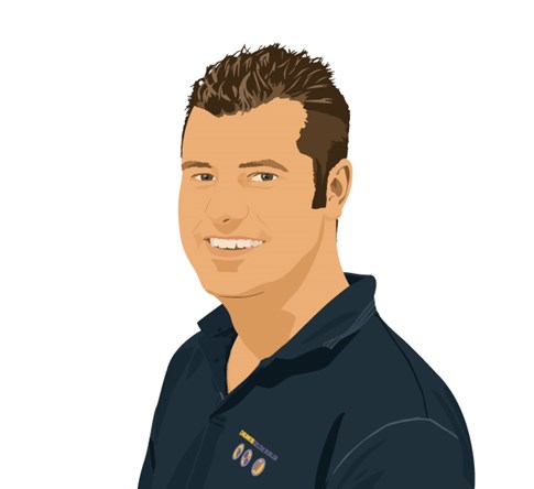 team illustratie Drukkerij Gelderblom 