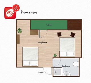 plattegrond kamer roos