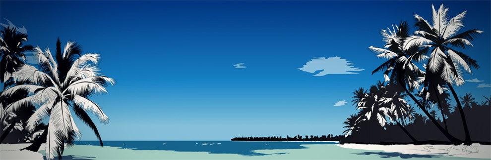 tropical baixo illustraties