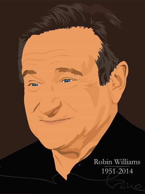 illustratie robin williams baixo illustraties